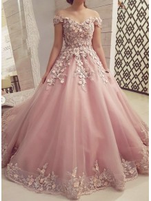 A-Line Off the Shoulder Lace Long Prom Dresses Formal Evening Gowns 901130 A-Line Off the Shoulder Lace Long Prom Dresses Formal Evening Gowns 901130