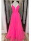 A-Line Long Tulle Prom Dress Formal Evening Gowns 901151