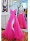 A-Line Long Tulle Prom Dress Formal Evening Gowns 901151