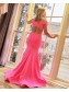 Mermaid Off the Shoulder Long Prom Dress Formal Evening Gowns 901159