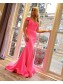 Mermaid Off the Shoulder Long Prom Dress Formal Evening Gowns 901159