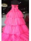 High Low Strapless Tulle Prom Dress Formal Evening Gowns 901164