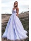 A-Line Sparkle Spaghetti Straps Prom Dress Formal Evening Gowns 901168