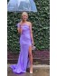 Elegant Lavender One Shoulder Long Prom Dress Formal Evening Gowns 901176