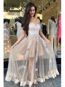 A-Line Lace Sweetheart Long Prom Dress Formal Evening Gowns 901181 A-Line Lace Sweetheart Long Prom Dress Formal Evening Gowns 901181