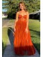 A-Line Sweetheart Lace and Tulle Prom Dresses Formal Evening Gowns 901185