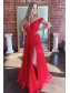 Long Red Off the Shoulder Prom Dress Formal Evening Gowns 901187