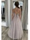 A-Line Lace and Tulle Prom Dress Formal Evening Gowns 901196