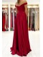 Long Red Off the Shoulder Prom Dress Formal Evening Gowns 901201