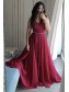 Long Chiffon V Neck Prom Dress Formal Evening Gowns 901212