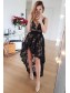 High Low Black Lace Prom Dress Formal Evening Gowns 901216