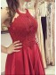 Long Red Lace Prom Dress Formal Evening Gowns 901218
