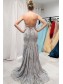 Mermaid Lace Spaghetti Straps Prom Dress Formal Evening Gowns 901220