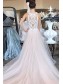 A-Line Lace and Tulle Long Prom Dress Formal Evening Gowns 901221