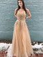 A-Line Lace and Tulle Prom Dress Formal Evening Gowns 901222
