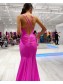 Elegant Mermaid Spaghetti Straps Prom Dress Formal Evening Gowns 901224