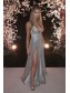 A-Line Sparkle Sequin Tulle Prom Dress Formal Evening Gowns 901236