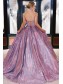 A-Line Sparkle Long Strapless Prom Dress Formal Evening Gowns 901238