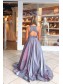A-Line V Neck Sparkle Prom Dress Formal Evening Gowns 901240