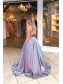 A-Line V Neck Sparkle Prom Dress Formal Evening Gowns 901240