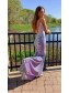 Elegant Mermaid Lace Spaghetti Straps Prom Dress Formal Evening Gowns 901247