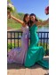 Elegant Mermaid Lace Spaghetti Straps Prom Dress Formal Evening Gowns 901247