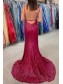 Mermaid Sparkle Sequins Long Prom Dresses Formal Evening Gowns 901248
