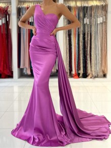 Mermaid One Shoulder Long Prom Dress Formal Evening Gowns 901251 Mermaid One Shoulder Long Prom Dress Formal Evening Gowns 901251