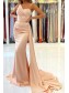 Mermaid One Shoulder Long Prom Dress Formal Evening Gowns 901251