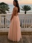 A-Line Lace and Tulle Prom Dress Formal Evening Gowns 901259