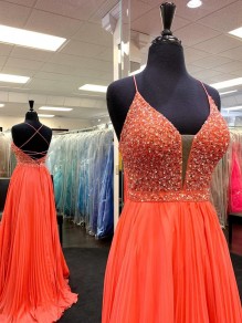 Long Beaded Chiffon Prom Dress Formal Evening Gowns 901272 Long Beaded Chiffon Prom Dress Formal Evening Gowns 901272