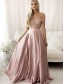 A-Line Off the Shoulder Two Pieces Lace Long Prom Dress Formal Evening Gowns 901274