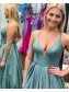 A-Line Sparkle Long Prom Dress Formal Evening Gowns 901300