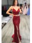 Two Pieces Sparkle Sequin Prom Dress Formal Evening Gowns 901325