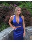 Long Royal Blue Two Pieces Prom Dress Formal Evening Gowns 901331