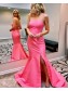 Elegant Long Yellow Mermaid Prom Dress Formal Evening Gowns 901332