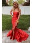 Elegant Long Yellow Mermaid Prom Dress Formal Evening Gowns 901332