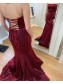 Elegant Long Yellow Mermaid Prom Dress Formal Evening Gowns 901332