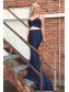 Long Royal Blue Mermaid Two Pieces Sparkle Prom Dress Formal Evening Gowns 901335