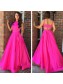 A-Line Long Satin Prom Dress Formal Evening Gowns 901350