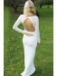 Long White Mermaid Lace Prom Dress Formal Evening Gowns 901363
