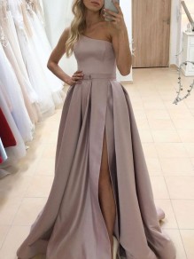 A-Line One Shoulder Long Prom Dress Formal Evening Gowns 901376 A-Line One Shoulder Long Prom Dress Formal Evening Gowns 901376