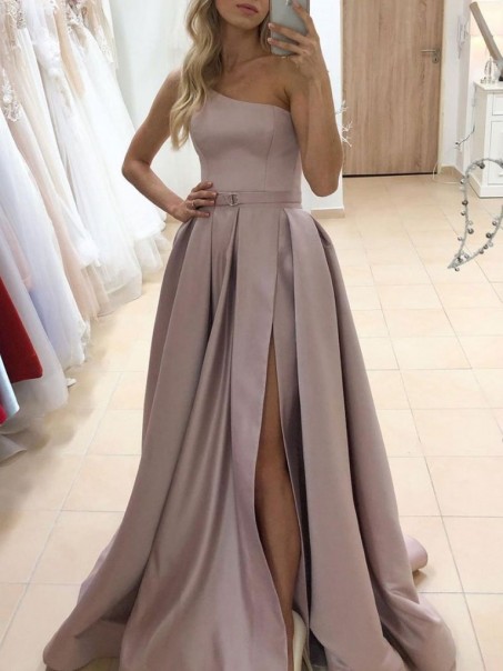 A-Line One Shoulder Long Prom Dress Formal Evening Gowns 901376 A-Line One Shoulder Long Prom Dress Formal Evening Gowns 901376