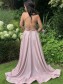 A-Line Spaghetti Straps Sparkle Prom Dress Formal Evening Gowns 901381