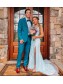 Long Blue Lace Spaghetti Straps Prom Dress Formal Evening Gowns 901400 Long Blue Lace Spaghetti Straps Prom Dress Formal Evening Gowns 901400
