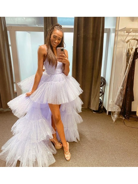 High Low Sparkle Tulle Prom Dress Formal Evening Gowns 901401 High Low Sparkle Tulle Prom Dress Formal Evening Gowns 901401