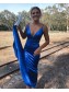 Elegant Mermaid Long Royal Blue Prom Dress Formal Evening Gowns 901402