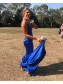 Elegant Mermaid Long Royal Blue Prom Dress Formal Evening Gowns 901402
