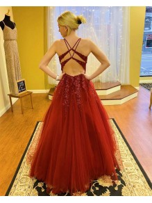A-Line Beaded Lace and Tulle Long Prom Dress Formal Evening Gowns 901404 A-Line Beaded Lace and Tulle Long Prom Dress Formal Evening Gowns 901404