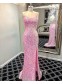 Elegant Spaghetti Straps Sequin Long Prom Dress Formal Evening Gowns 901406